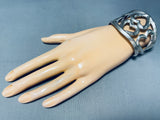 The Most Unique Vintage Native American Navajo Hearts Of Love Sterling Silver Bracelet-Nativo Arts
