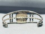 Gasp! Important Bisbee Turquoise Vintage Native American Navajo Sterling Silver Bracelet-Nativo Arts