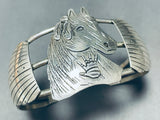 Best Horse Head Vintage Native American Navajo Sterling Silver Bracelet Cuff-Nativo Arts