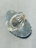 Massive Vintage Native American Navajo Royston Turquoise Sterling Silver Ring-Nativo Arts