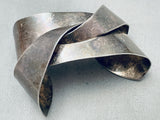 Huge Hand Woven Vintage Southwest Sterling Silver Bracelet-Nativo Arts