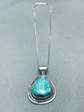 Gorgeous Vintage Native American Navajo Turquoise Sterling Silver Necklace-Nativo Arts