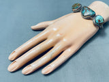 Kee Joe Benally Vintage Native American Navajo Royston Turquoise Sterling Silver Bracelet-Nativo Arts