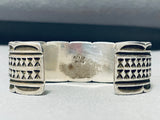 Native American One Of The Best Ever Al Jake Turquoise Sterling Silver Bracelet-Nativo Arts