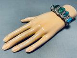Sensational Vintage Native American Navajo Carico Lake Turquoise Sterling Silver Bracelet-Nativo Arts