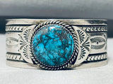 Last Chance Turquoise Mine!!!! Important Vintage Native American Navajo Sterling Silver Bracelet-Nativo Arts