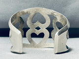 The Most Unique Vintage Native American Navajo Hearts Of Love Sterling Silver Bracelet-Nativo Arts