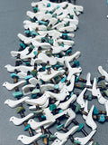 Superior Vintage Native American Navajo Bird Royston Turquoise Sterling Silver Necklace-Nativo Arts