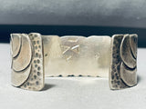 Us Army Vintage Native American Navajo Sterling Silver Hand Tooled Bracelet-Nativo Arts