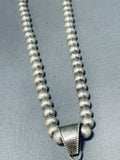 Moonlight Reflection Agate!! Vintage Native American Navajo Sterling Silver Necklace-Nativo Arts