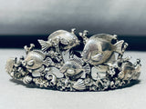 School Of Fish!! Vintage Sterling Silver Detailed Bracelet Cuff-Nativo Arts