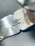 Important Vintage Native American Navajo Mark Yazzie Sterling Silver Bracelet Cuff-Nativo Arts