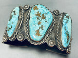 One Of The Best Ever Vintage Native American Navajo Turquoise Sterling Silver Bracelet-Nativo Arts