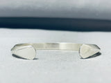 Noteworthy Vintage Native American Navajo Sterling Silver Handstamped Bracelet-Nativo Arts