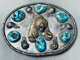 Heavy Vintage 108 Grams Bear Sterling Silver Bear Buckle Old-Nativo Arts