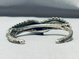 Detailed Vintage Southwest Sterling Silver Eagle Bracelet Cuff-Nativo Arts