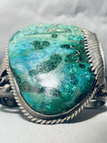 The Single Best Vintage Native American Navajo chrysocolla Bracelet We Have Collected!-Nativo Arts