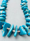 145 Grams Heavy Turquoise Nugget Vintage Native American Navajo Heishi Necklace Old-Nativo Arts