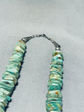 100+ Gram Vintage Native American Navajo Royston Turquoise Sterling Silver Necklace-Nativo Arts