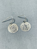 Native American Traditional Vintage Santo Domingo Sterling Silver Kokopelli Earrings-Nativo Arts