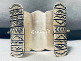 147 Grams Native American Navajo Honeybee Sterling Silver 2 Scoripons Massive Bracelet-Nativo Arts