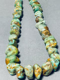 Native American Outstanding Vintage Santo Domingo Royston Turquoise Sterling Silver Necklace-Nativo Arts