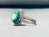 Sublime Vintage Native American Navajo Royston Turquoise Sterling Silver Ring-Nativo Arts