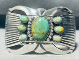 One Of The Finest Vintage Native American Navajo Royston Turquoise Sterling Silver Bracelet-Nativo Arts