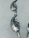 Davey Morgan Vintage Native American Navajo Turquoise Sterling Silver Necklace-Nativo Arts