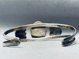 Very Rare Apache Turquoise Vintage Native American Navajo Sterling Silver Bracelet-Nativo Arts