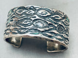 Heavy 86 Grams Vintage Native American Navajo Sterling Silver Bracelet Cuff-Nativo Arts