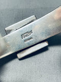 Ray Tracey Vintage Native American Navajo Sugulite Sterling Silver Inlay Bracelet-Nativo Arts