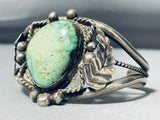 Knockout Vintage Native American Navajo Carico Lake Turquoise Sterling Silver Bracelet-Nativo Arts