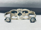 Jaw To The Floor Vintage Native American Navajo Charoite Sterling Silver Bracelet-Nativo Arts
