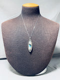 Beautiful Vintage Native American Navajo Mother Of Pearl & Turquoise Sterling Silver Necklace-Nativo Arts