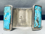 6 Inch Wrist One Of Best Vintage Native American Navajo Turquoise Sterling Silver Bracelet-Nativo Arts