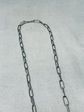 The Best Vintage Native American Navajo Hand Carved Micro Detail Sterling Silver Basket Necklace-Nativo Arts