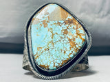 200 Grams Vintage Native American Navajo #8 Turquoise Sterling Silver Bracelet-Nativo Arts