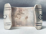 Impressive Vintage Native American Navajo Shadowbox Turquoise Sterling Silver Bracelet-Nativo Arts
