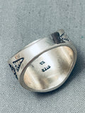 Native American Heavy Vintage Southwest Sterling Silver Bird Ring-Nativo Arts