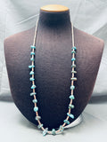 Authentic Vintage Navajo Turquoise Nugget Heishi Necklace Old-Nativo Arts