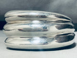 One Of The Coolest Vintage Southwest Sterling Silver Bracelet Cuff-Nativo Arts