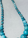 Rare Balls Of Turquoise Vintage Native American Navajo Sterling Silver Necklace-Nativo Arts