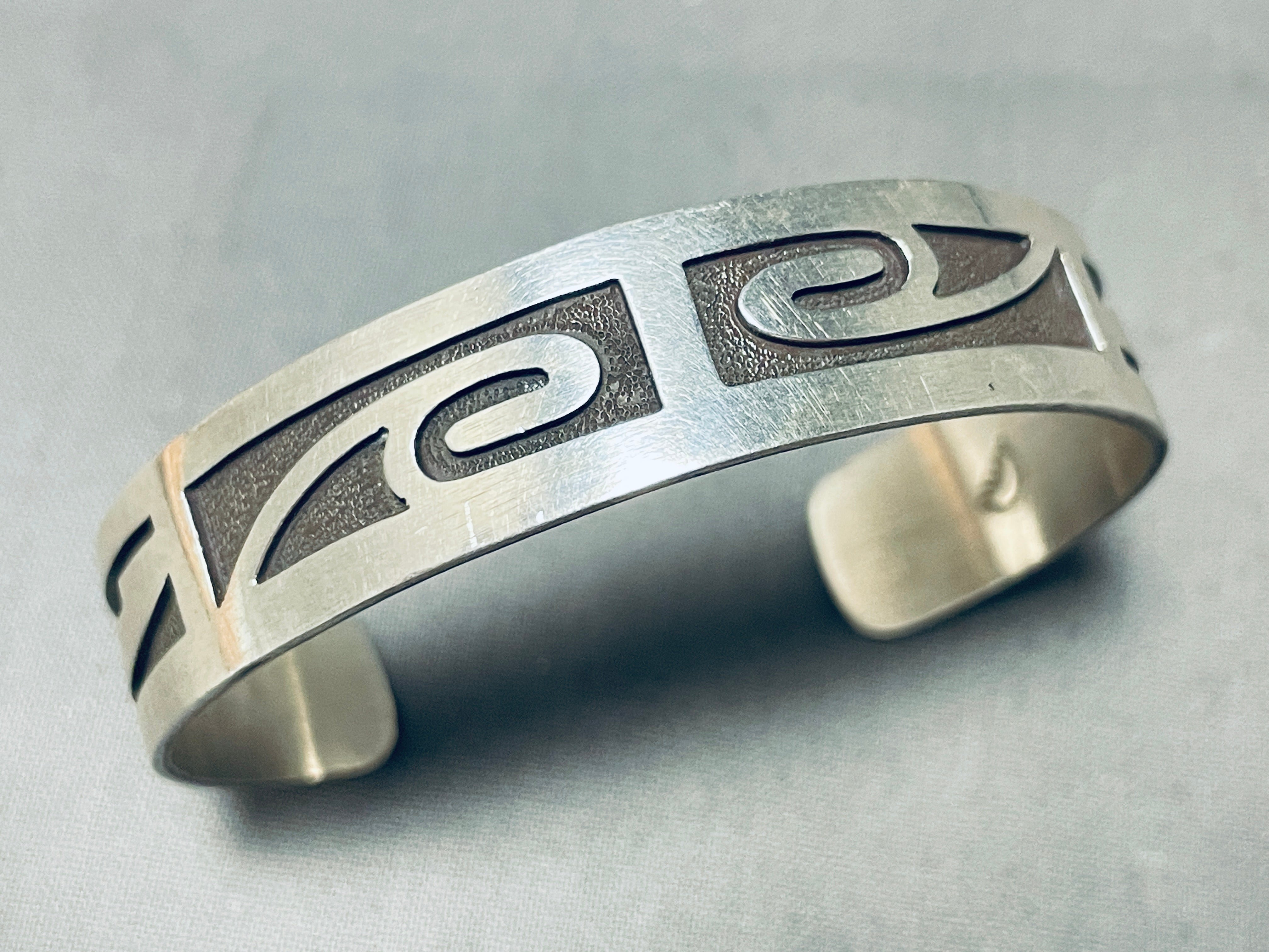 Impressive Native American Hopi Sterling Silver Bracelet – Nativo Arts