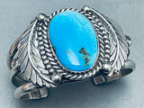 Important Vintage Kewa Tony Aguilar Sr Turquoise Sterling Silver Bracelet-Nativo Arts