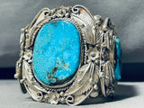 241 Grams!!! Insane Vintage Native American Navajo Turquoise Sterling Silver Bracelet-Nativo Arts