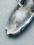 One Of The Best Nugget Turquoise Vintage Native American Navajo Sterling Silver Ring-Nativo Arts