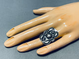 One Of A Kind Vintage Native American Navajo Sterling Silver Ring-Nativo Arts