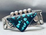 Best Vintage Native American Navajo Andy Marion Turquoise Sterling Silver Bracelet-Nativo Arts