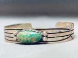Superior Vintage Native American Navajo Royston Turquoise Sterling Silver Bracelet-Nativo Arts